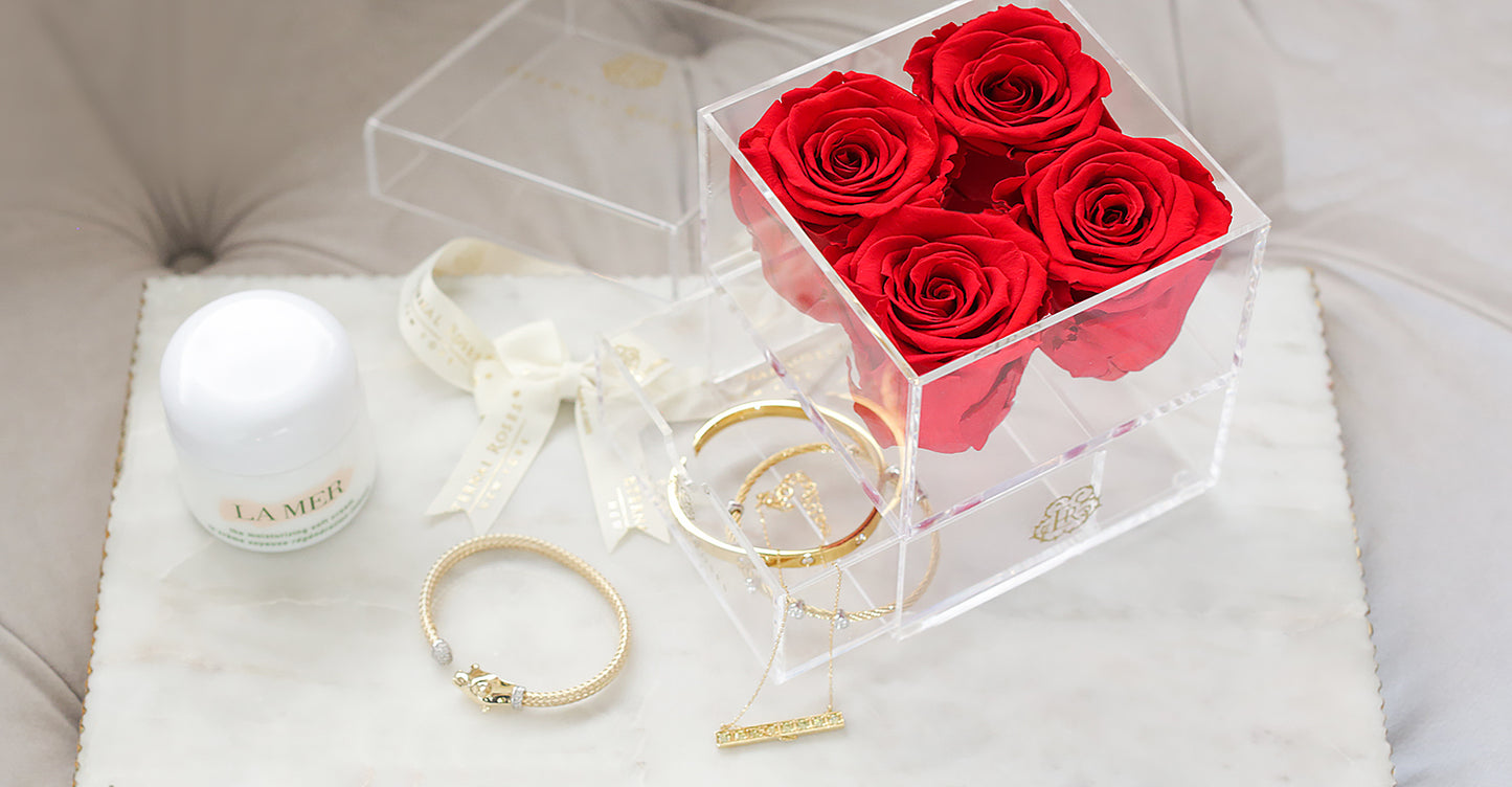 Madison Four Rose Keepsake Gift Box