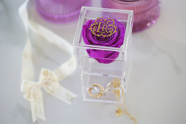 Eternal Roses Madison Single Rose Gift Box - Eternal Roses CA