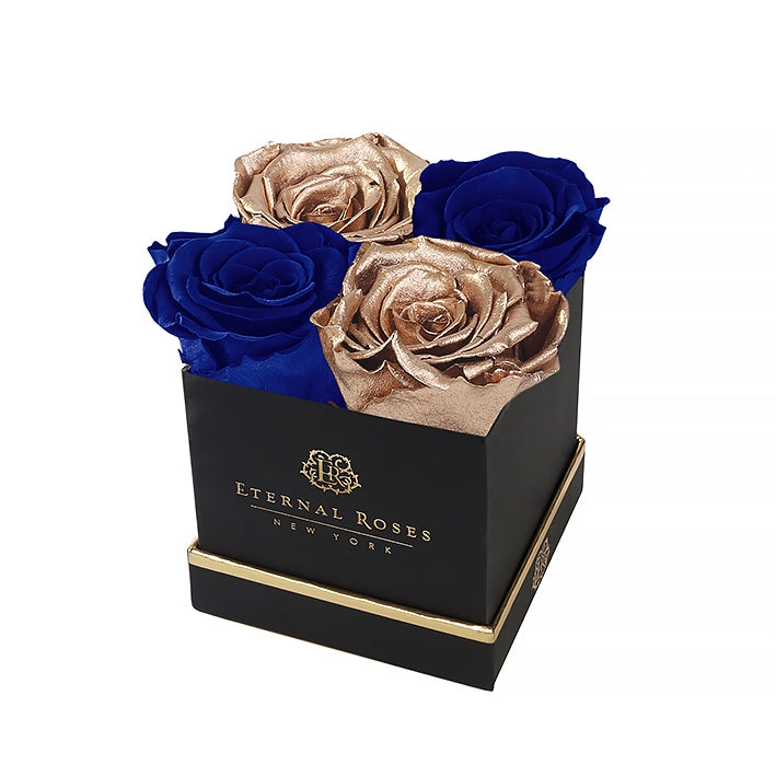 Luxury Baroque - Black Lennox Small Gift Box of Forever Roses