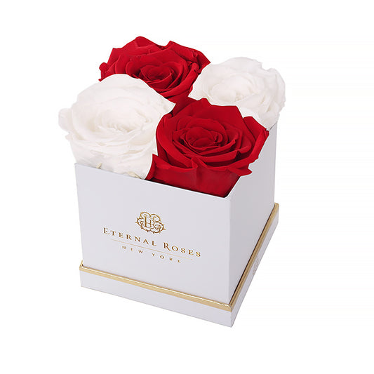 Sweetheart Eternal Roses - White Lennox Small Gift Box of Forever Roses