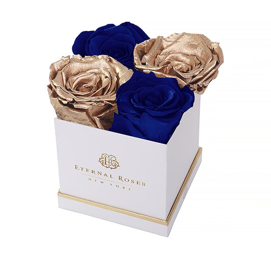 Luxury Baroque - White Lennox Small Gift Box of Forever Roses