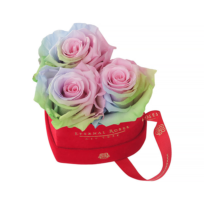 Eternal Roses Mini Chelsea Red Velvet Gift Box