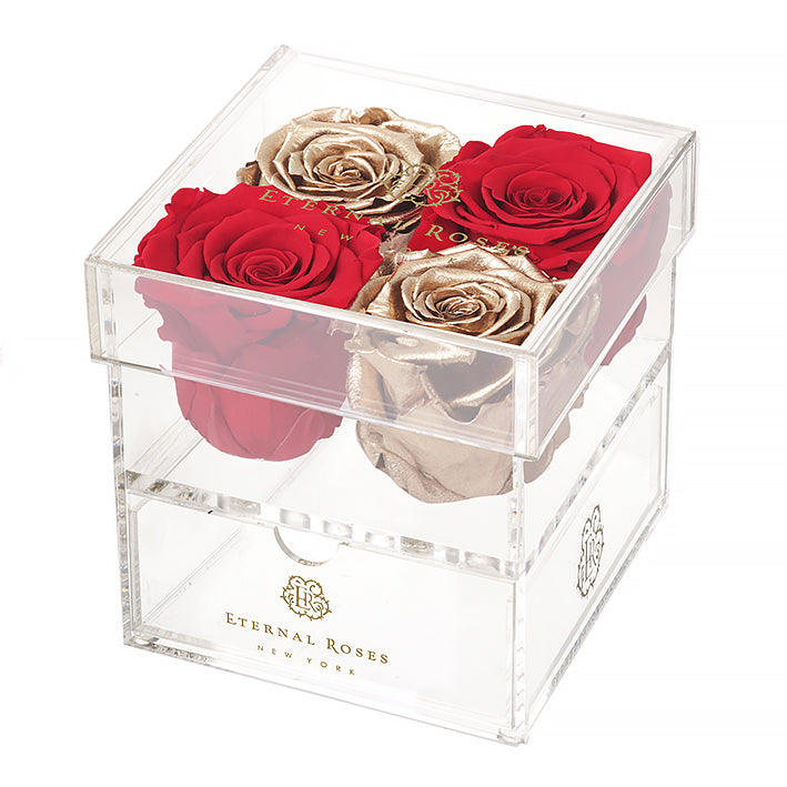 Madison Four Rose Keepsake Gift Box