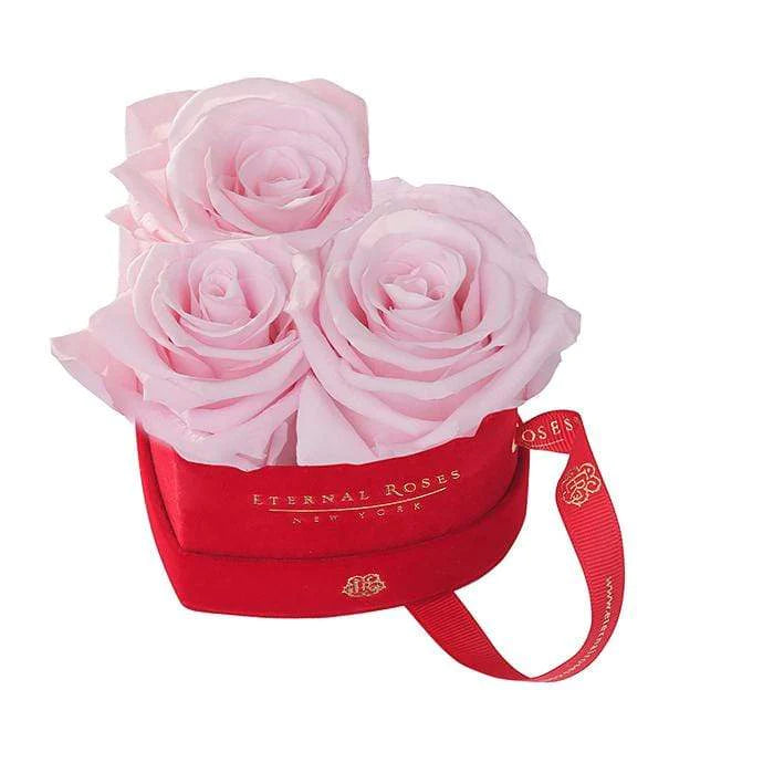 Eternal Roses Mini Chelsea Red Velvet Gift Box - Perfect Birthday Gift - Eternal Roses CA
